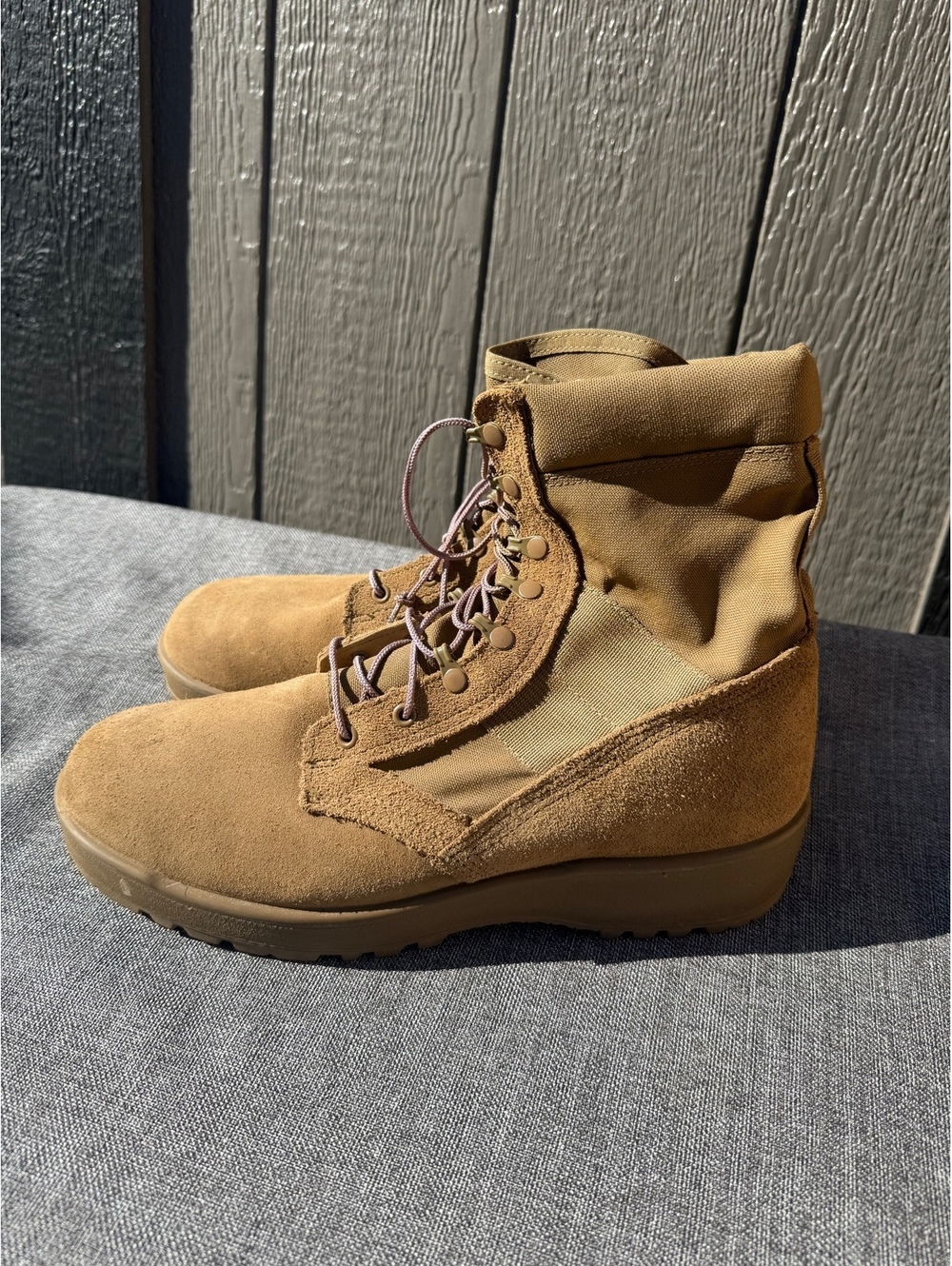 US military coyote combat boots tan men’s size 12.5 R